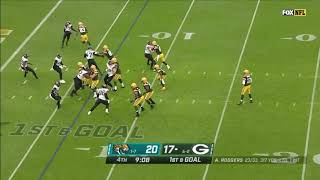 Aaron Rodgers Fools Everyone with Incredible Play Action Fake  Packers vs Jaguars Week 10 NFL 2020 [upl. by Bergess]