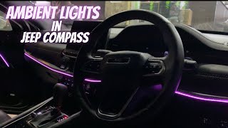 Installing ambient lighting in Jeep Compass [upl. by Dranek]