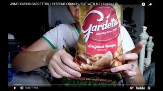 ASMR EATING GARDETTOS  EXTREME CRUNCH  EAT WITH ME  Angies Life [upl. by Nanam]