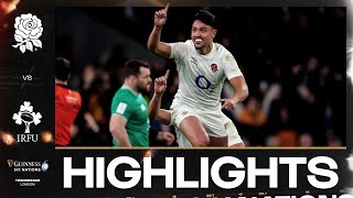 HIGHLIGHTS  🏴󠁧󠁢󠁥󠁮󠁧󠁿 ENGLAND V IRELAND ☘️  2024 GUINNESS MENS SIX NATIONS RUGBY [upl. by Nagah366]