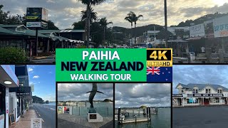 Paihia New Zealand Walking Tour  4K 60FPS [upl. by Llenyar]