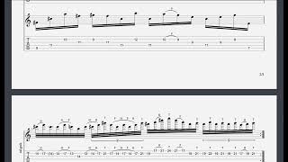 Michael Lee Firkins  Rain in the Tunnel Outro Solo Repeating Lick Tab Transcription [upl. by Flin578]