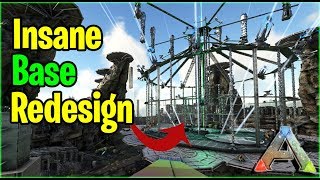 THE MOST INSANE BASE Redesign Tour  Official PvP  Ark Survival Evolved Gameplay [upl. by Anayd]