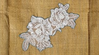 How to Sew on Lace Applique [upl. by Loats951]