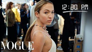 How Model Lila Moss Gets Runway Ready  Diary of a Model  Vogue [upl. by Remde]