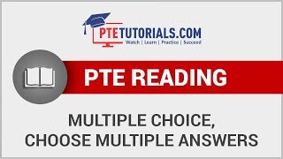 PTE Reading  Multiple Choice amp Choose Multiple Answer  PTE Tutorials [upl. by Ayocat]