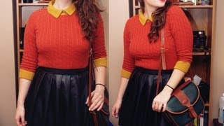 DIY l Pleated PLeather Skirt [upl. by Najed21]