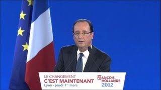 Limpôt à 75 pas voué à quotrapporter un seul euroquot selon Hollande [upl. by Aihsekram372]