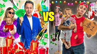 FAMILIA RICA NAVIDAD 💵 vs FAMILIA POBRE NAVIDAD 💩  Especial Navidad [upl. by Sreip]