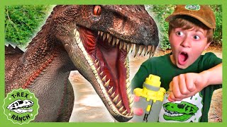 Dinosaur Escape Showdown at the TRex Ranch Dinosaur Videos for Kids [upl. by Darraj]