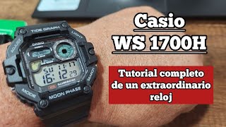 Casio WS 1700H reseña y tutorial completo [upl. by Haida116]