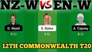 NZW vs ENW  EN W vs NZ W  NZW VS ENW 12TH Womens T20 Commonwealth Games [upl. by Wandy]