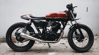 Honda CB100 Cafe Racer Rasa Tiger [upl. by Kleiman]