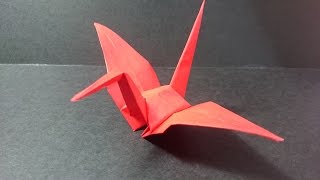 摺紙 摺紙鶴 Origami Crane [upl. by Livia]