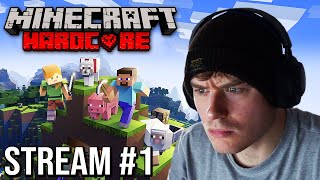 Minecraft Hardcore LIVE 1 [upl. by Libbie]