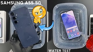 Samsung A55 5G iP67 Water Test 💧💦 Galaxy A55 is Actually Waterproof Or Not🤔 [upl. by Seuqramed]