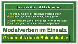 Beispielsätze für den Einsatz von englischen Modalverben Anwendung amp Bildung [upl. by Jethro]