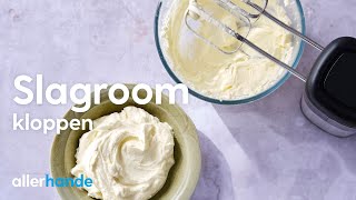 Slagroom kloppen  Recept  Allerhande [upl. by Kile]