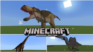 Finally Awesome Dinosaur ModAddon for Minecraft Pocket Edition and Bedrock 119 [upl. by Naened]