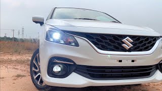 New Baleno Alpha White 2024 full loaded features New Swift se jada features power safety mileage [upl. by Butterfield]