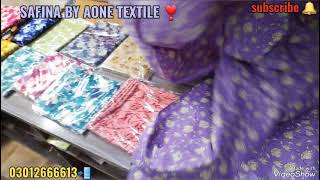 SAFINA BY AONE TEXTILE❣️ 2PC SUIT SAME PRINT SALE SALE 🥳🥳2024 COLLECTION FAIZAN FABRIC [upl. by Nalat]