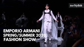 Emporio Armani Fashion Show  Mens SpringSummer 2020 4K  tooStylish [upl. by Nitaj156]