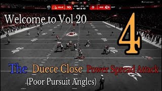 Poor Pursuit Angles Deuce Close Power Spread Attack Madden [upl. by Ehudd]