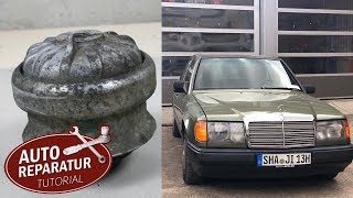 W124 Projekt  Motorlager wechseln starke Vibrationen beim 250d  DIY Tutorial [upl. by Arlena195]