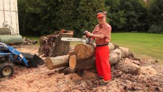 Chain Saw Safety when Cutting Bowl Blanks [upl. by Hanoy]