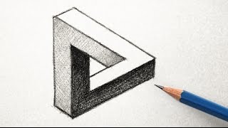 How to Draw an Optical Illusion Triangle the Easy Way [upl. by Naraj]