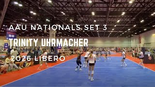 2026 Libero Trinity Uhrmacher AAU Nationals Nebraska Juniors 16 Black v High Desert Elite Set 3 [upl. by Stockton]