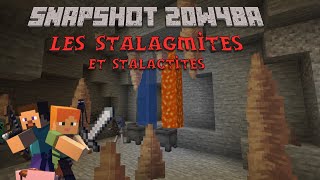 Minecraft 117 Snapshot 20w48a  Les Stalagmites et Stalactites [upl. by Ahsurej]