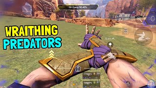 Sweaty Wraith Gameplay Apex Legends Mobile [upl. by Dahraf899]