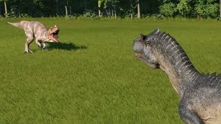 Ceratosaurus VS Allosaurus  Jurassic World Evolution [upl. by Leahcam848]