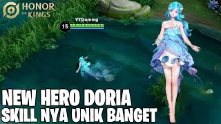 NEW HERO DORIA  HERO SUPPORT YANG PUNYA SKILL PALING UNIK BISA JADI MERMAID HONOR OF KINGS [upl. by Catriona]