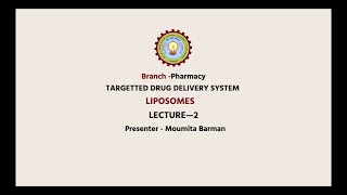 Novel Drug Delivery Systems NDDS Liposomes Part1  AKTU Digital Education [upl. by Eirallih]