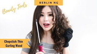 CHOPSTICK THIN WAND That Transform Your Hair Into Bouncy Runway Ready Curls [upl. by Alber]