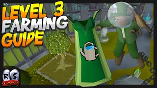 99 Farming GuideRun for Level 3 Skillers amp Lower Levels 215k ExpRun  OSRS Guide 2022 [upl. by Nylecyoj]