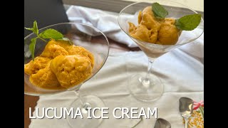 LUCUMA ICE CREAM RECIPE😋  EXOTIC FRUIT  PERUVIAN PRODUCT 🙌🏻 [upl. by Assillem]