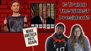 AMERICANS REACT TO Trumps Going To Make Jail Great Again  The Russell Howard Hour [upl. by Ken599]