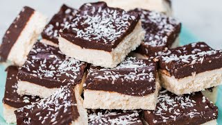 NoBake Chocolate Coconut Cream Bars [upl. by Kelli]