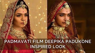 Ghoomar song PADMAAVAT previously PADMAVATI Movie inspired Deepika Padukones look  Heena Somani [upl. by Anyela]