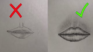 How To Draw Lips  Donts amp Dos  Step By Step Tutorial For Beginners [upl. by Adnamahs]