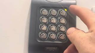 How to change the operating code on a Vanderbilt Act 5 keypad [upl. by Nahtnahoj]