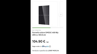 Offerta pannelli fotovoltaici da non perdere 460W [upl. by Yllier996]