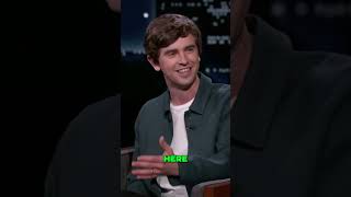 Freddie Highmore Navigating Marriage Terminology  Jimmy Kimmel Live 2021 [upl. by Notsag]