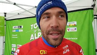 Thibaut Pinot  Interview darrivée  5e étape  Tour of the Alps 2022 [upl. by Eenel]