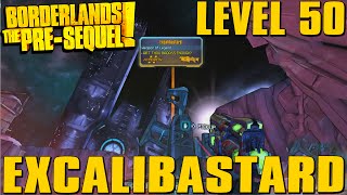 Borderlands The PreSequel Excalibastard Level 50 Legendary Weapon [upl. by Dlarej559]