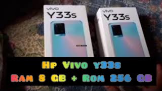 unboxing paketan  hp Vivo y33s ram 8 GB  Rom 256 GB [upl. by Llerdnad]