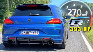 393HP VW Scirocco R  100200 TOP SPEED POV amp SOUND [upl. by Eirrok]